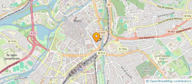 localisation de l'entreprise ECAURIS FRANCE à METZ