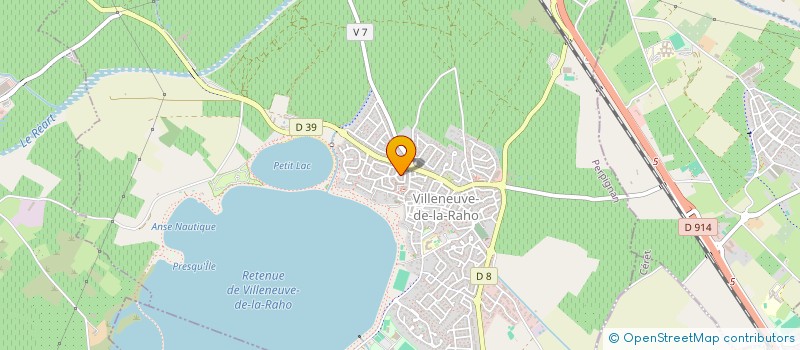 localisation de l'entreprise ECB  VILLENEUVE-DE-LA-RAHO