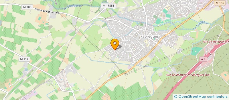 localisation de l'entreprise ECB  FABREGUES