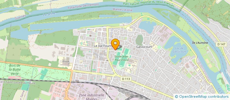 localisation de l'entreprise ECB  MANTES-LA-JOLIE