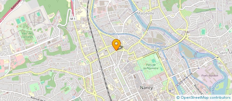 localisation de l'entreprise ECB  NANCY