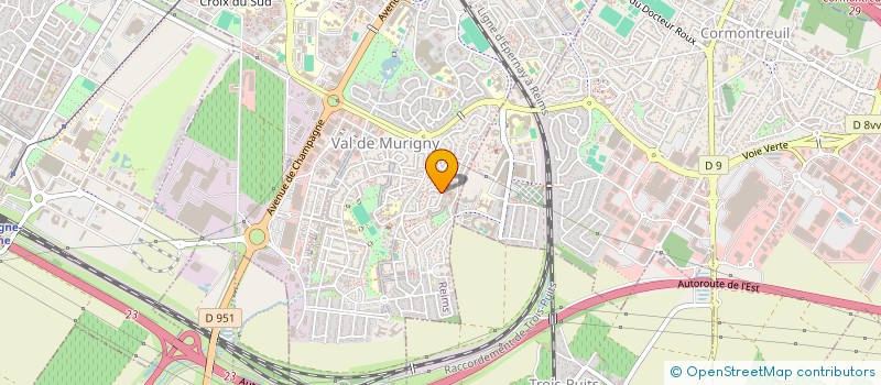 localisation de l'entreprise ECB  REIMS