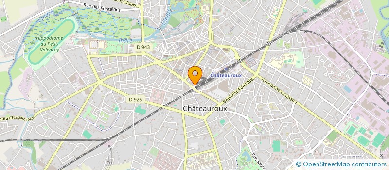 localisation de l'entreprise ECB à CHATEAUROUX