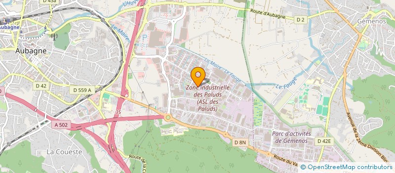 localisation de l'entreprise ECB-BUSINESS  AUBAGNE