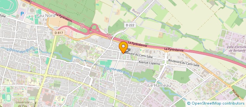 localisation de l'entreprise ECBC SOCIETE CIVILE à PAU