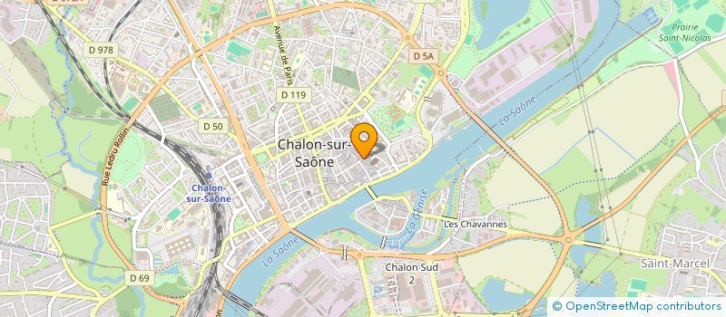 localisation de l'entreprise ECBL LAB  CHALON-SUR-SAONE