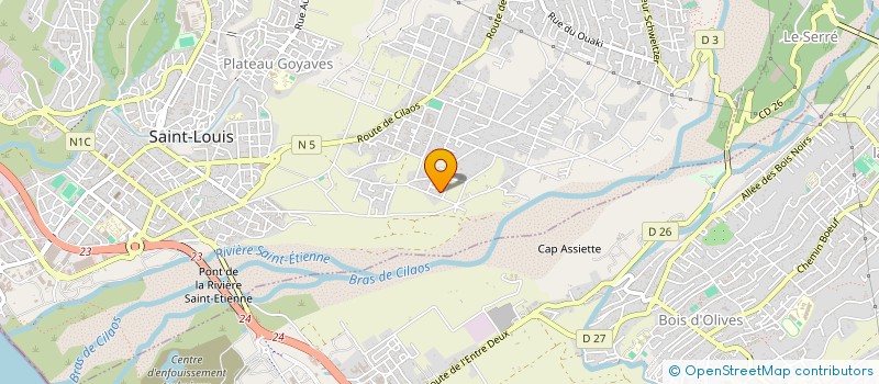 localisation de l'entreprise ECBR  SAINT-LOUIS