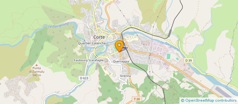 localisation de l'entreprise ECC à CORTE