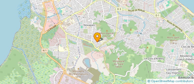 localisation de l'entreprise ECC AMC  CAYENNE