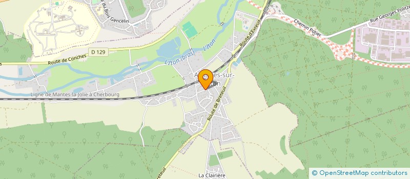 localisation de l'entreprise ECC IMMO  PARVILLE