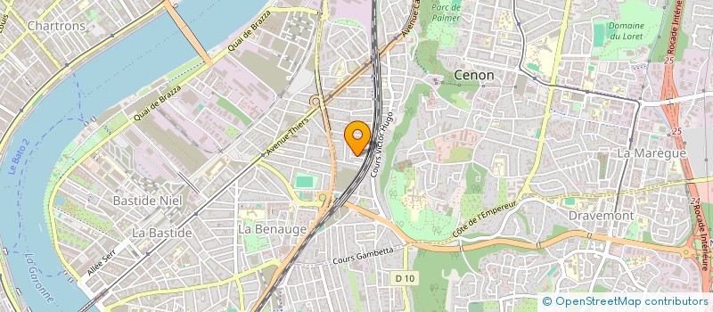 localisation de l'entreprise ECC PATRIMOINE ET IMMOBILIER  CENON