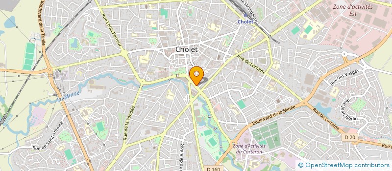 localisation de l'entreprise ECCA à CHOLET