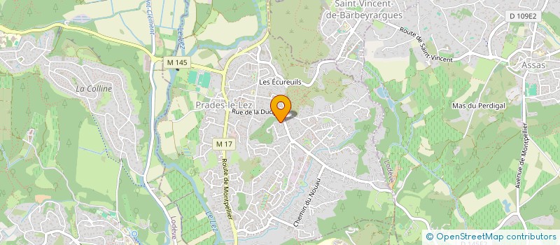 localisation de l'entreprise ECCA PRADO CONCORDE  PRADES-LE-LEZ