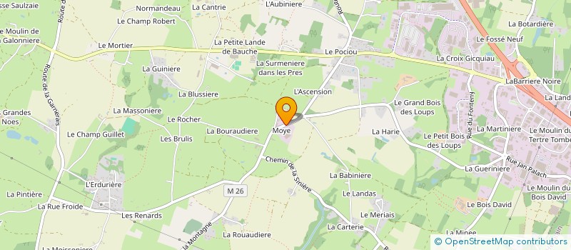 localisation de l'entreprise ECCARRELAGE à COUERON