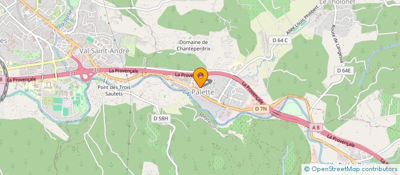 localisation de l'entreprise ECCD  LE THOLONET