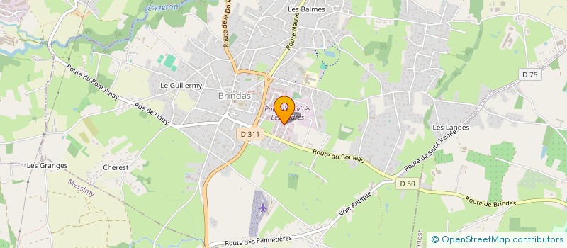 localisation de l'entreprise ECCE LECTRO  BRINDAS