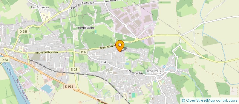 localisation de l'entreprise ECCE PARTNER à REYRIEUX