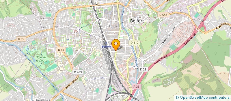 localisation de l'entreprise ECCE TERRA à BELFORT