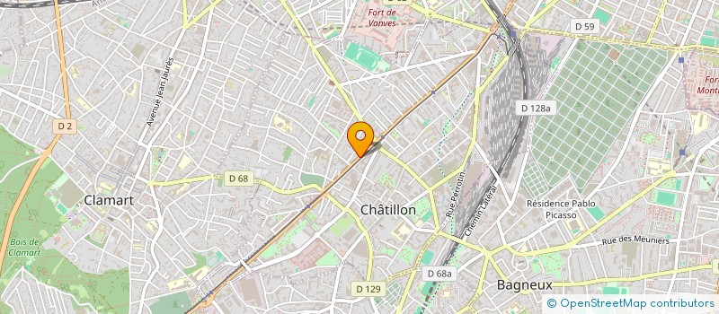 localisation de l'entreprise ECCLAT  CHATILLON