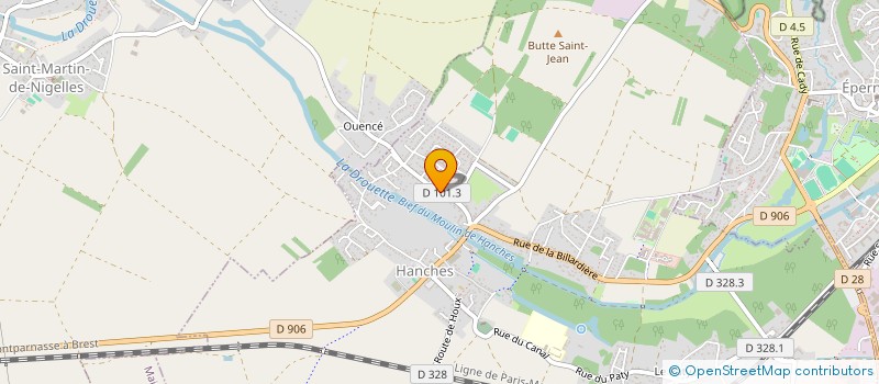 localisation de l'entreprise ECCLECLERC  EPERNON