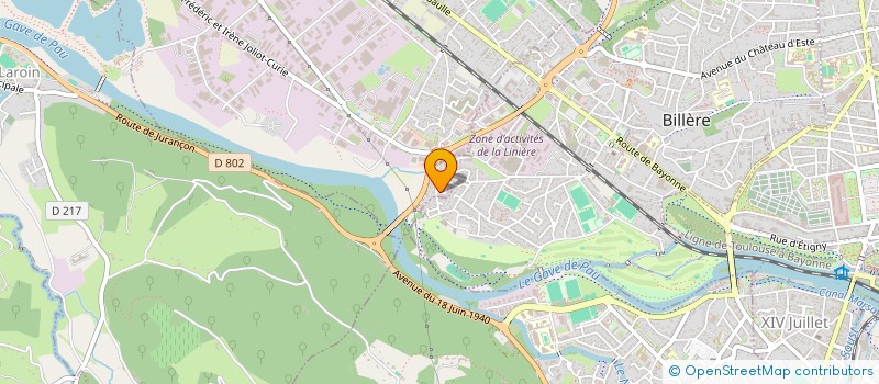 localisation de l'entreprise ECCM à LONS