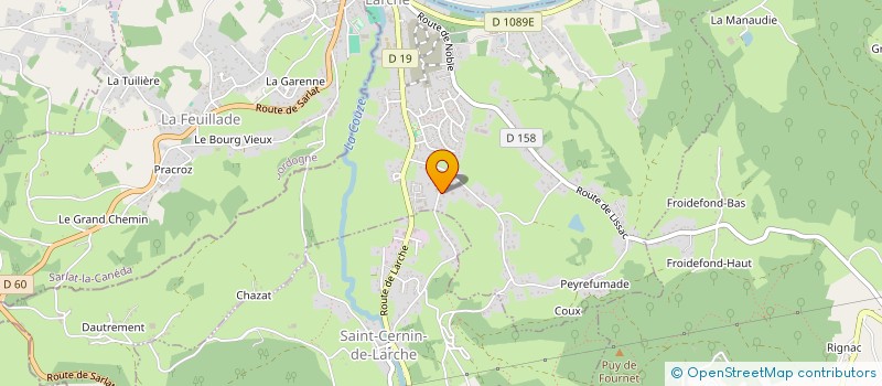 localisation de l'entreprise ECCO 48  LARCHE