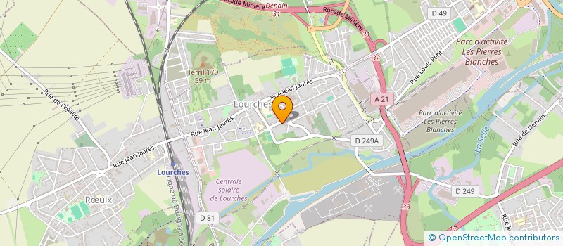 localisation de l'entreprise ECCO  LOURCHES