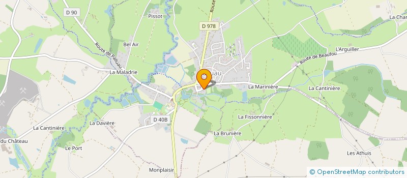 localisation de l'entreprise ECCO  PALLUAU