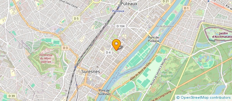 localisation de l'entreprise ECCO à SURESNES