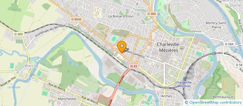 localisation de l'entreprise ECCO à CHARLEVILLE-MEZIERES
