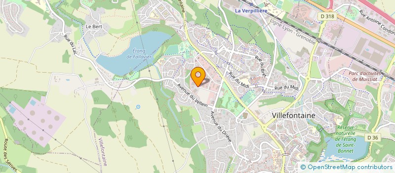 localisation de l'entreprise ECCO BAT SERVICES à VILLEFONTAINE