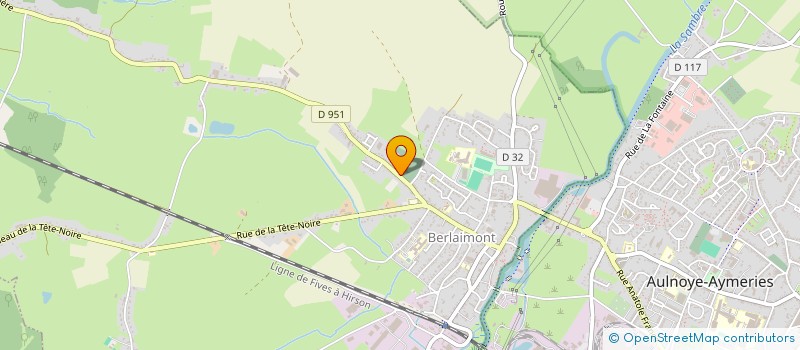 localisation de l'entreprise ECCO'FRUITS  BERLAIMONT