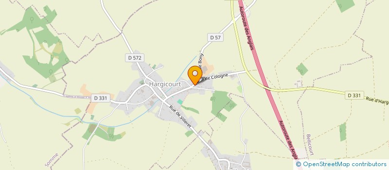 localisation de l'entreprise ECCO'FRUITS  HARGICOURT