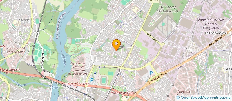 localisation de l'entreprise ECCO LYRICO  NANTES