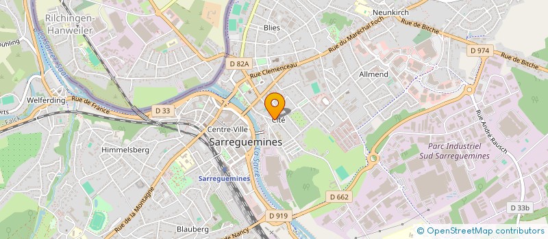 localisation de l'entreprise ECCO RENO  SARREGUEMINES