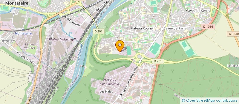 localisation de l'entreprise ECCOBAT  CREIL