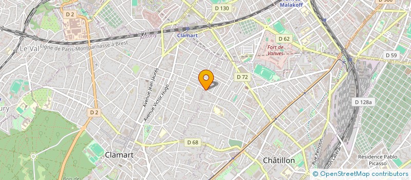 localisation de l'entreprise ECCPEA à CHATILLON