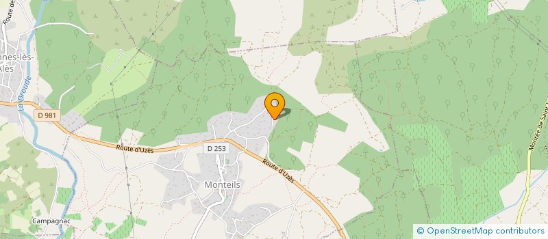 localisation de l'entreprise ECCR à MONTEILS