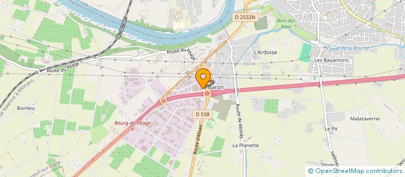 localisation de l'entreprise ECD DISTRIBUTION à BOURG-DE-PEAGE