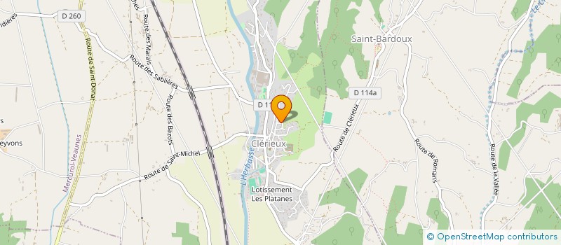 localisation de l'entreprise ECD ETUDES CONSTRUCTIONS DROME  CLERIEUX