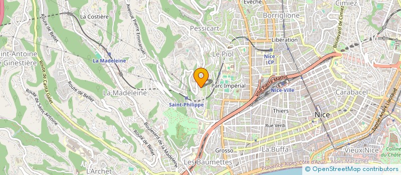 localisation de l'entreprise ECD IMMO à NICE