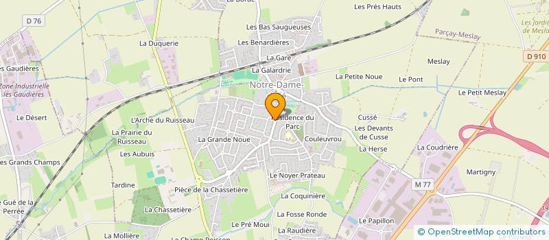 localisation de l'entreprise ECDC L'EFFET COUP DE C ?UR  NOTRE-DAME-D'OE