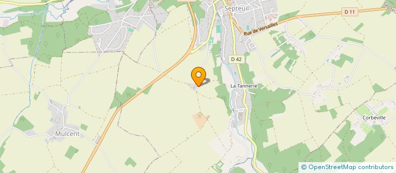 localisation de l'entreprise ECDO  SEPTEUIL