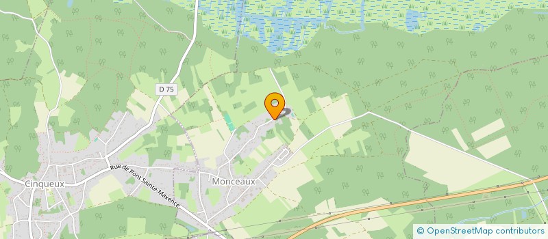 localisation de l'entreprise ECDTI  MONCEAUX