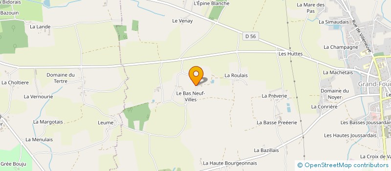 localisation de l'entreprise ECE  GRAND-FOUGERAY