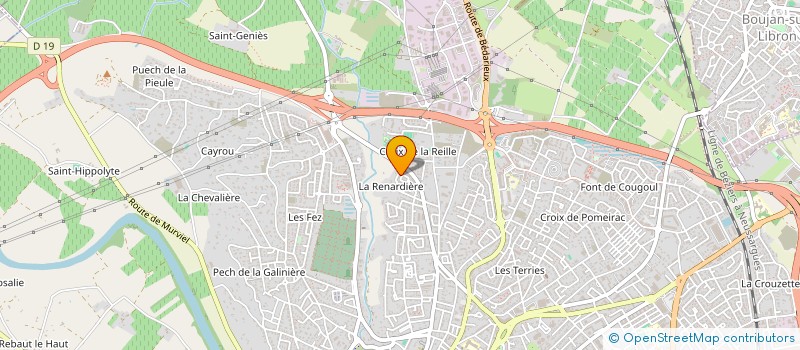 localisation de l'entreprise ECE  BEZIERS