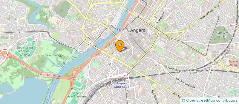 localisation de l'entreprise ECE ENVIRONNEMENT à ANGERS