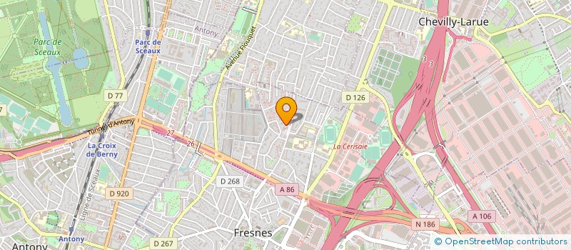 localisation de l'entreprise ECE SARL  FRESNES