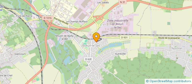 localisation de l'entreprise ECE TMN  BREUIL-LE-SEC