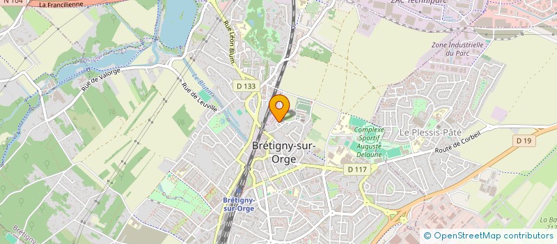 localisation de l'entreprise ECEC à BRETIGNY-SUR-ORGE